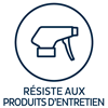 Résiste aux produits d'entretien