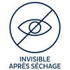 Invisible après séchage