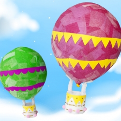 Bostik DIY Australia tutorial hot air balloon banner