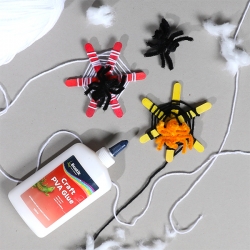 Bostik DIY Australia tutorial Halloween Spiders project image