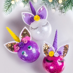 Bostik DIY South Africa Tutorial Christmas Unicorn Baubles teaser image