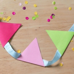 DIY Bostik Malaysia tutorials Bunting project banner