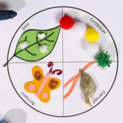 DIY Bostik Malaysia buttefly life cycle craft banner