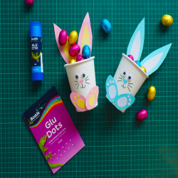 Bostik DIY Australia Tutorial Easter Cup Bunnies Banner