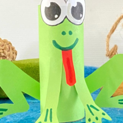 Bostik DIY New Zealand Stationery Craft Eco Stik tutorial Toilet Roll Frog banner