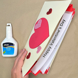 Bostik DIY South Africa Tutorial Valentine's Day Card Banner
