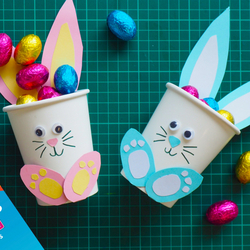 Bostik DIY South Africa Tutorial Easter Cup Bunnies Banner