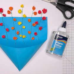 Bostik DIY South Africa Tutorial Paper Flower Arrangement Banner