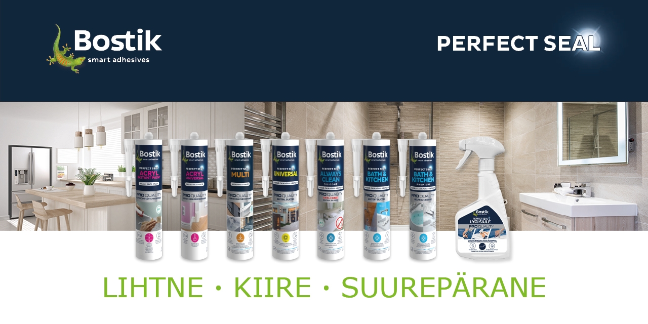Bostik DIY Estonia Perfect Seal range Banner