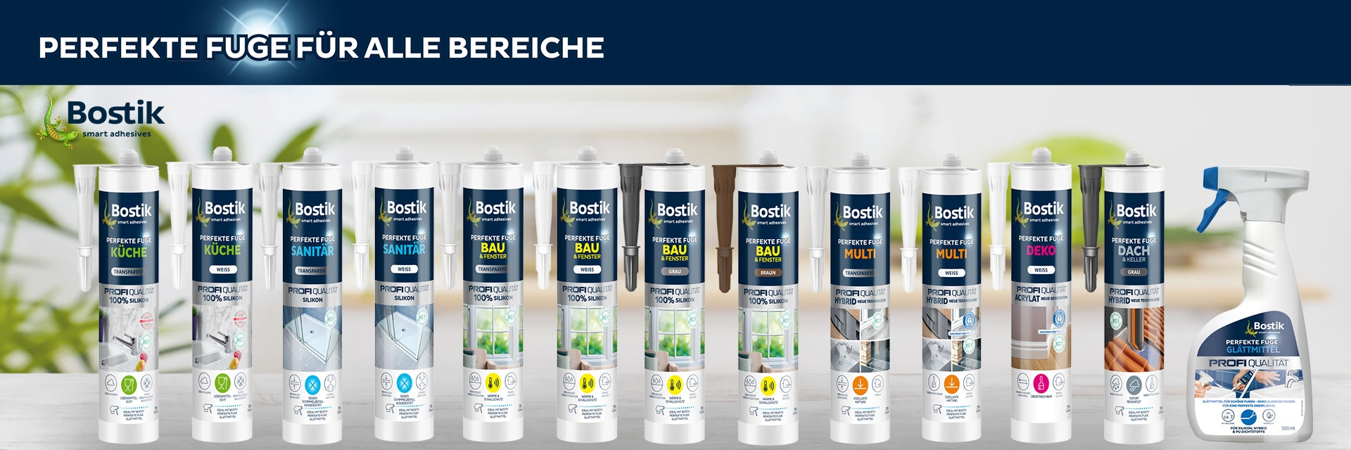 Bostik DIY Germany range banner perfect seal