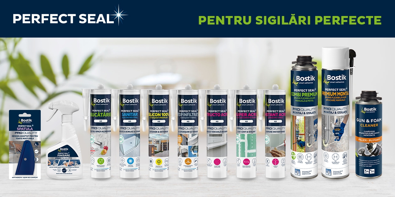 Bostik DIY Moldova perfect seal range banner