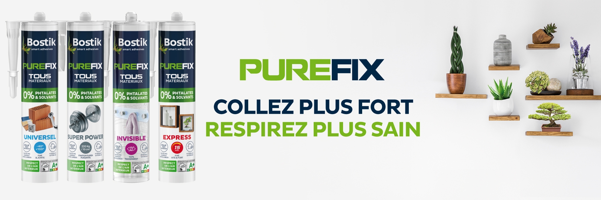 Bostik DIY campagne Purefix bannière