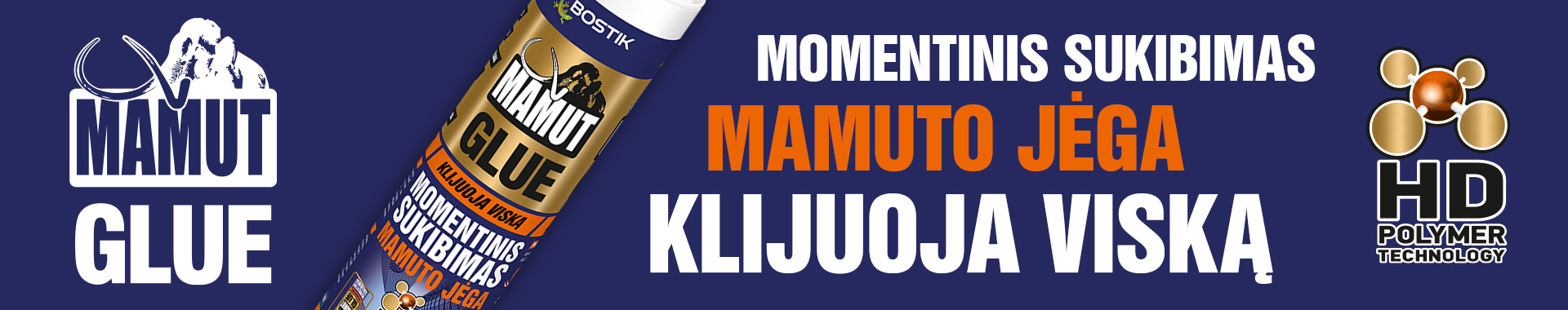 Bostik DIY Lithuania Mamut Glue banner image