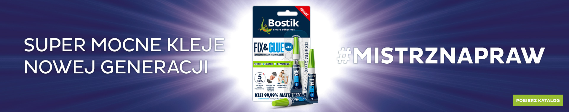 Bostik DIY Poland Kleje Naprawcze banner image