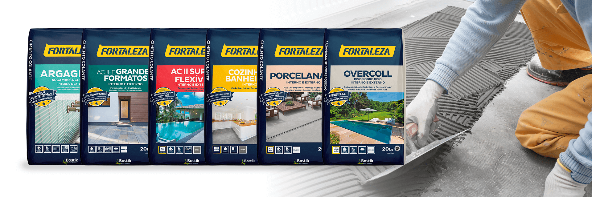  Bostik DIY Brasil Argamassas Colantes - Range Banner Image