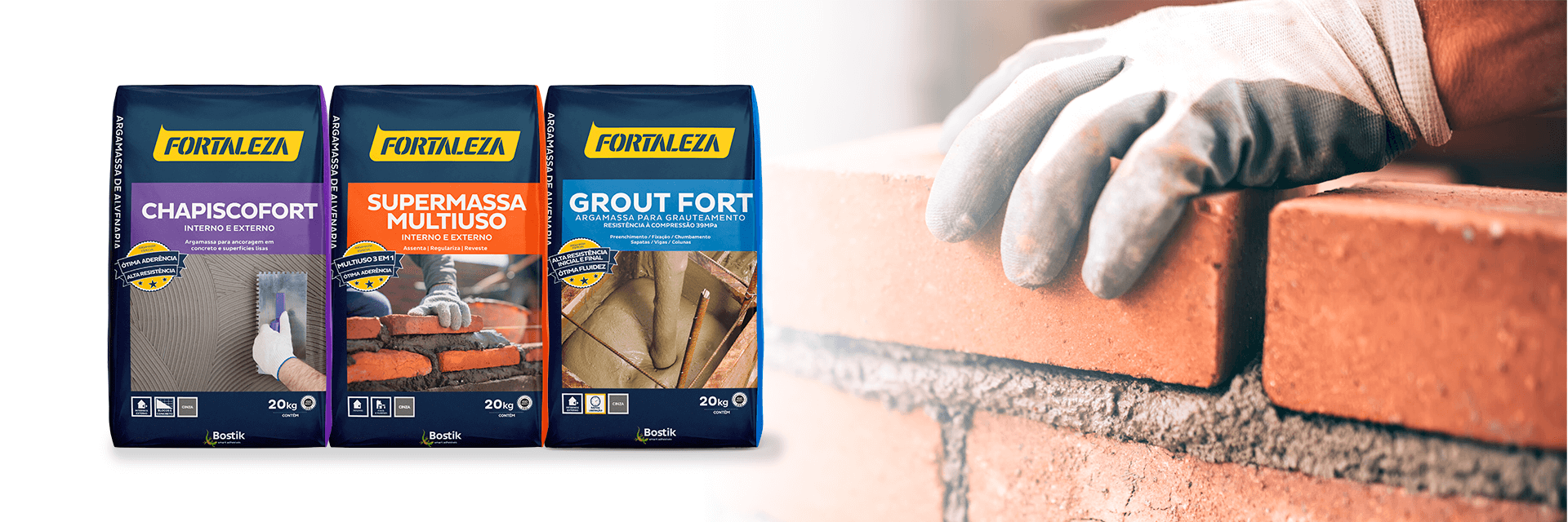  Bostik DIY Brasil Argamassas de Alvenaria - range banner image