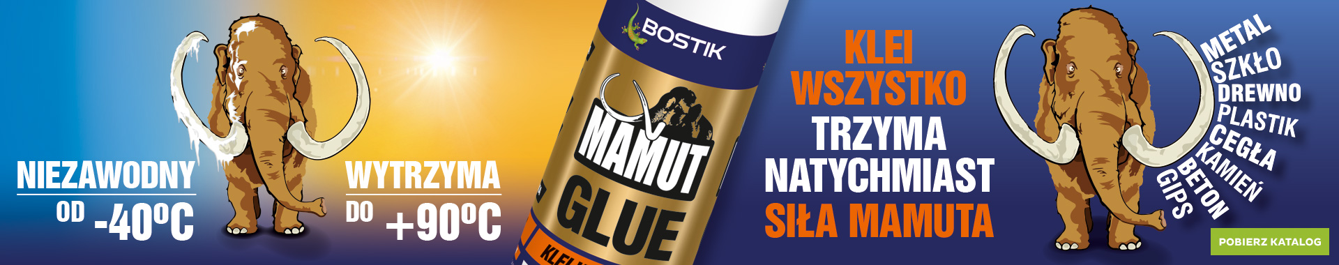 Bostik DIY Poland Mamut range banner 
