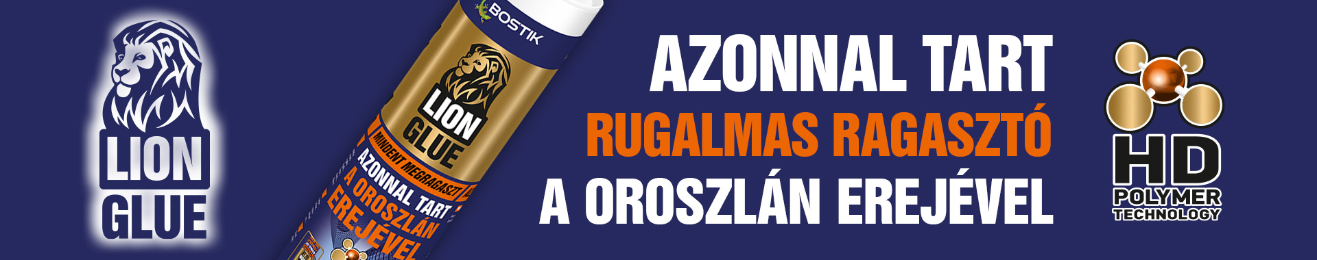 Bostik DIY Hungary Lion Glue range banner imege