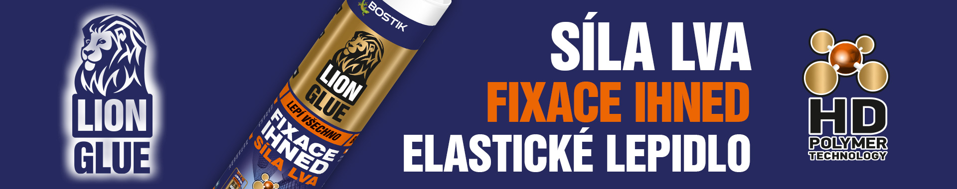Bostik DIY Czech Republic Lion Glue Banner 1920x380