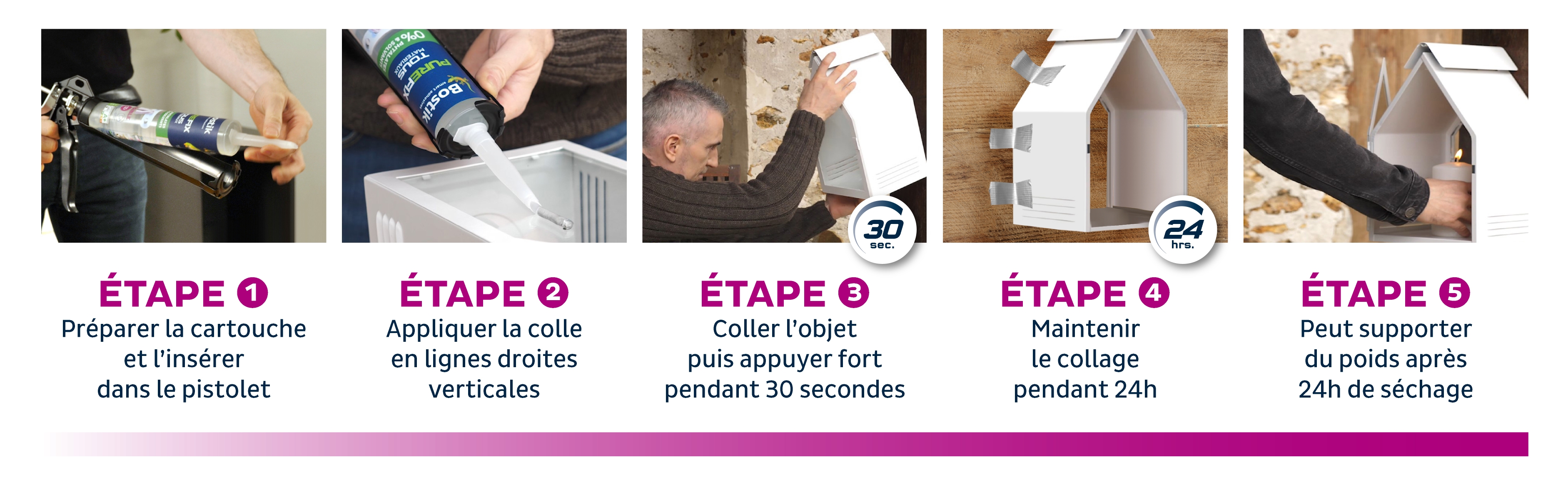 Bostik Purefix Invisible mode d'emploi