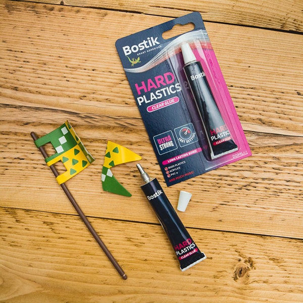 Bostik Hard Plastics clear glue impression