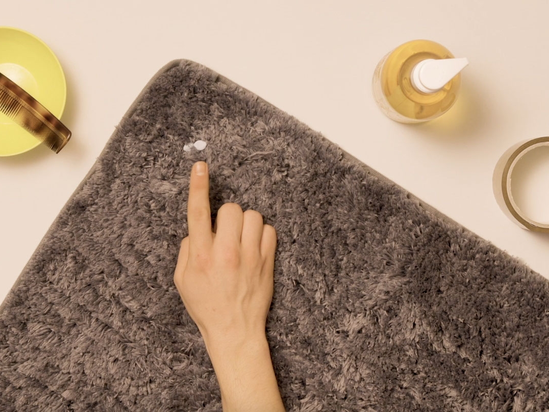 Bostik DIY United Kingdom how to remove Blu Tack from carpet step 1