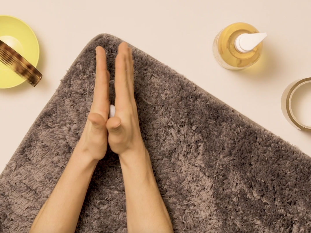 Bostik DIY United Kingdom how to remove Blu Tack from carpet step 3