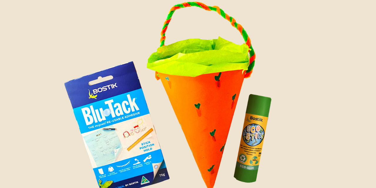 Bostik DIY New Zealand tutorial Easter Egg Basket banner