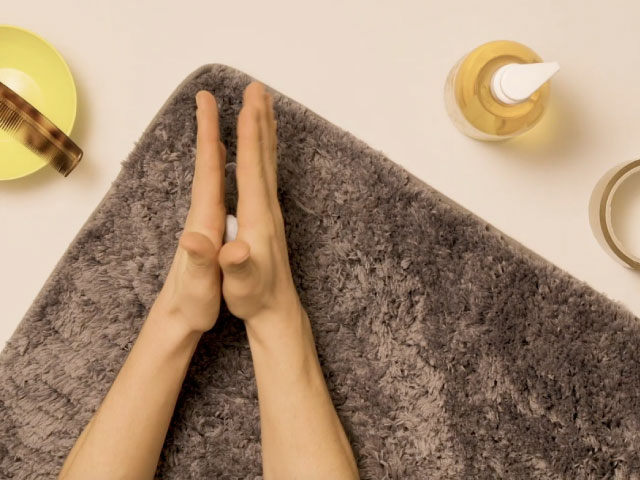 Bostik DIY Malaysia how to remove Blu Tack from carpet step 2