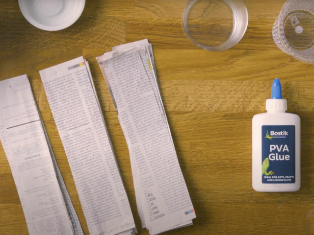 Bostik DIY Singapore How To Make Paper Mache Step 4