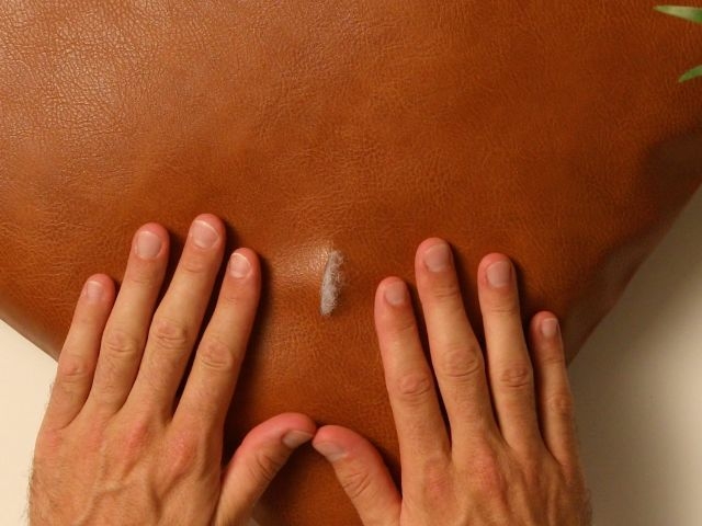 DIY Bostik UK Ideas & Inspiration - Leather sofa cushion repair 1