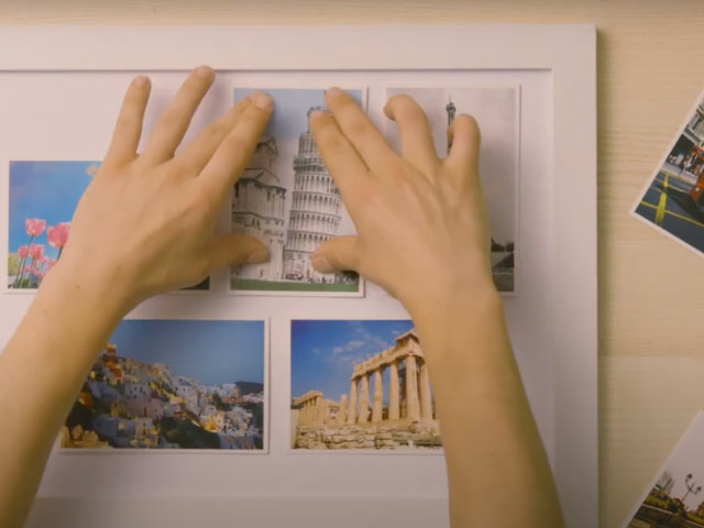 Bostik DIY Russia how to create a poster with blu tack step 3