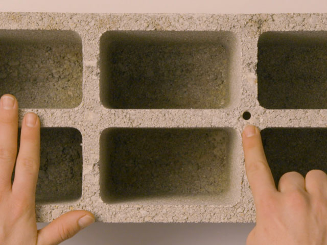 Bostik DIY Bulgaria How to repair rebuild a metal hook in cinder block step 1