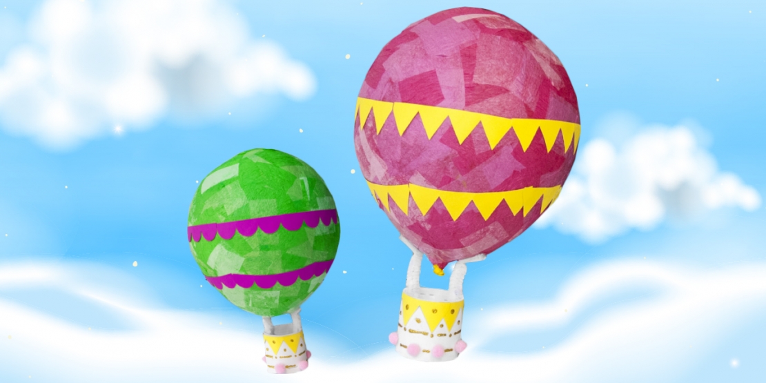 Bostik DIY Australia tutorial hot air balloon banner