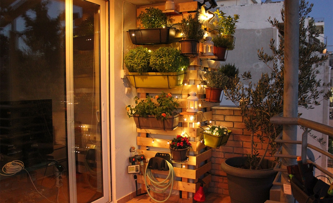 Bostik DIY Greece tutorial Balcony Garden after