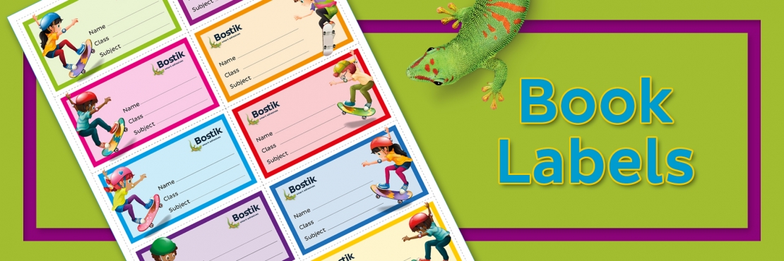 Bostik DIY South Africa Book Labels banner