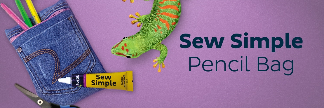 Bostik DIY South Africa Tutorial Sew Simple Pencil Bag Banner