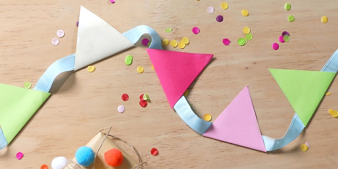 DIY Bostik Malaysia tutorials Bunting project banner