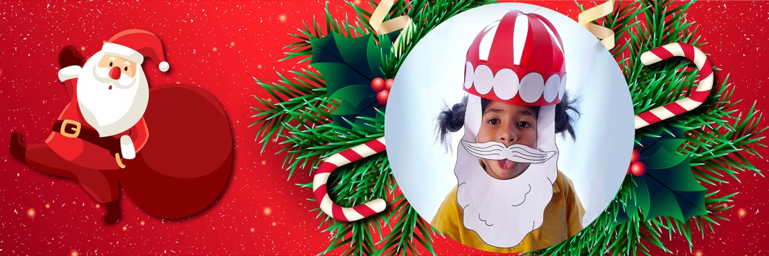 Bostik DIY South Africa Tutorial Paper Santa Hat Banner