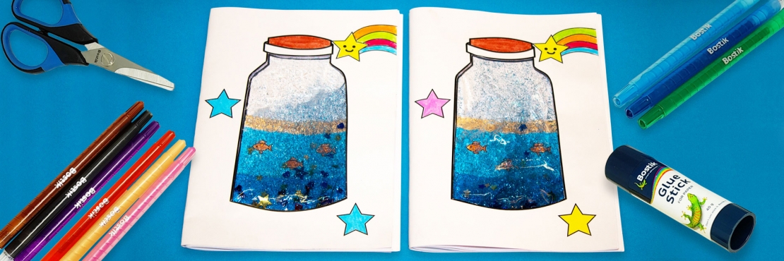 Bostik DIY South Africa Tutorial Ocean Notebook Banner image