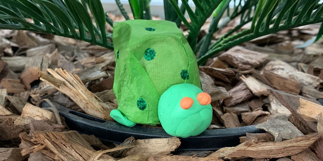 EGG CARTON TURTLE BANNER