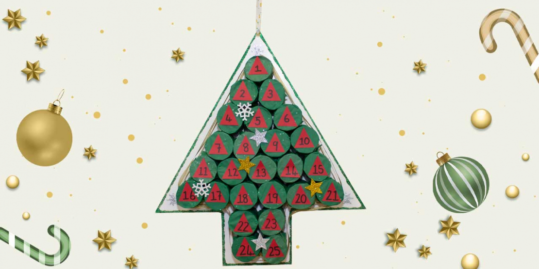 Bostik DIY South Africa Tutorial Christmas Advent Calendar Banner