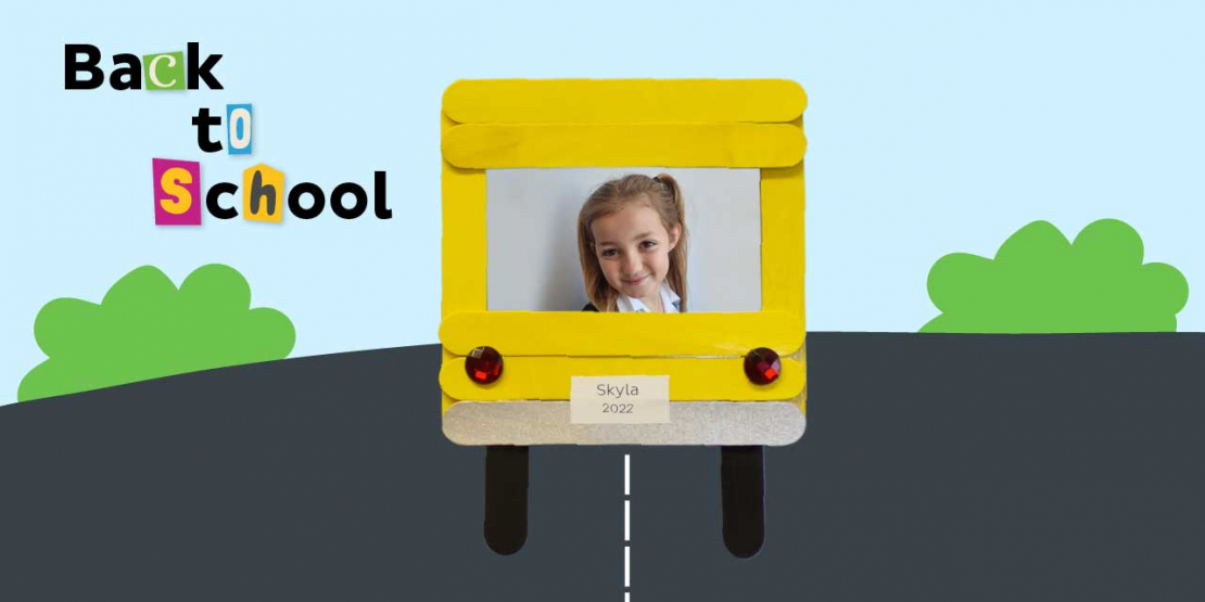 Bostik DIY South Africa Tutorial School Bus Photo Frame Banner