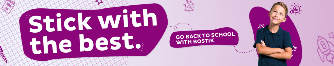 DIY Bostik Australia Back To School 2022 Banner Desktop