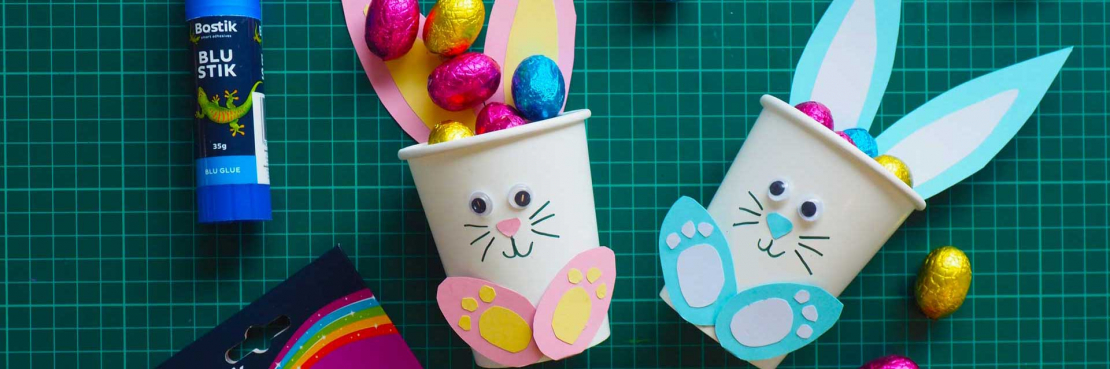 Bostik DIY Indonesia Tutorial Easter Cup Bunnies banner image