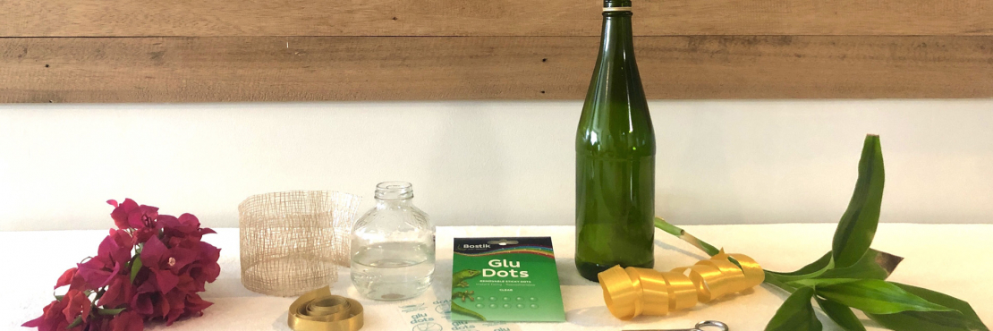 Bostik DIY Philippines Article How to Upcycle Old Bottles for Your Tablescape Banner image