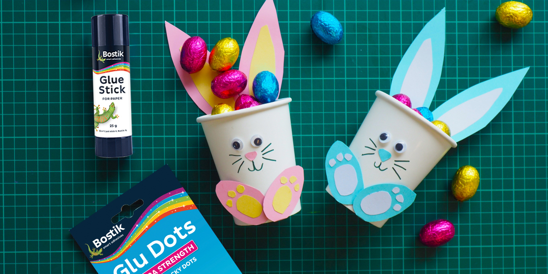 Bostik DIY South Africa Tutorial Easter Cup Bunnies Banner