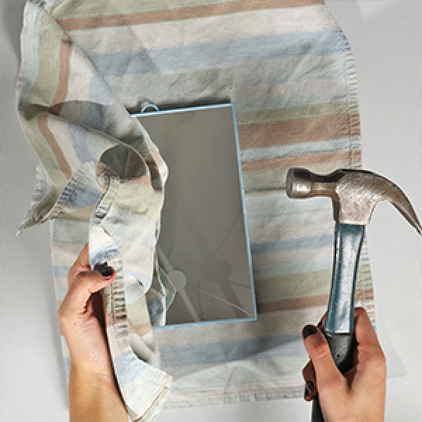 DIY Bostik Indonesia tutorials mosiac frame project step 1