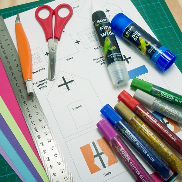 Bostik DIY Australia Tutorial House step 1