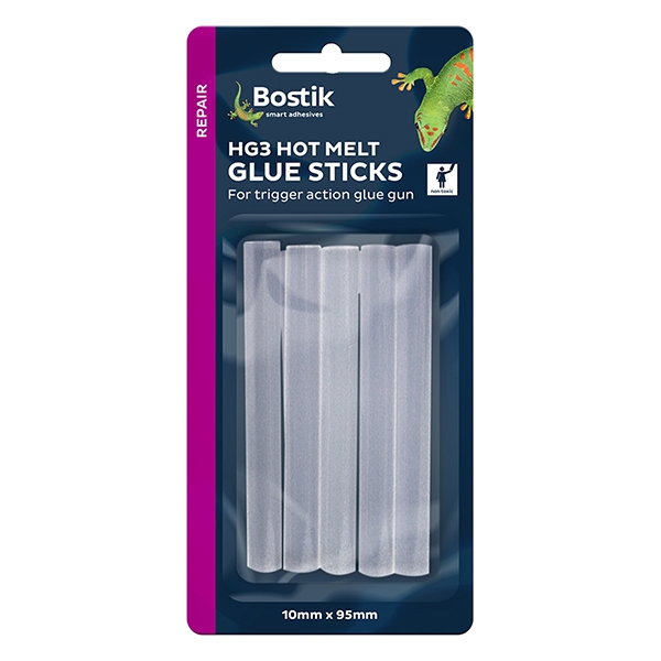 Bostik DIY New Zealand Stationery Craft HG3 Hot Melt Glue Gun Sticks product image